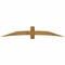 Ekena Millwork Bellingham Rough Sawn Timber Gable Bracket, Western Red Cedar, 96"W x 16"H x 6"D x 6"F, 4/12 Pitch GBW096X16X0606BEL00RWR - alternate 1